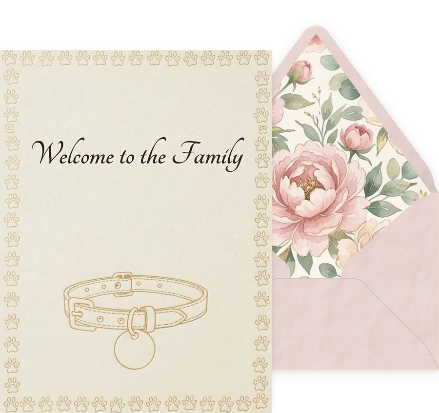 Welcome to the Family — 07 Elegant invitation