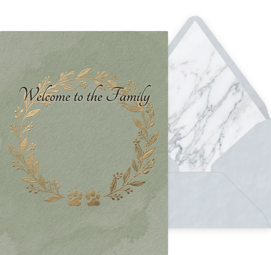 Welcome to the Family — 08 Elegant invitation