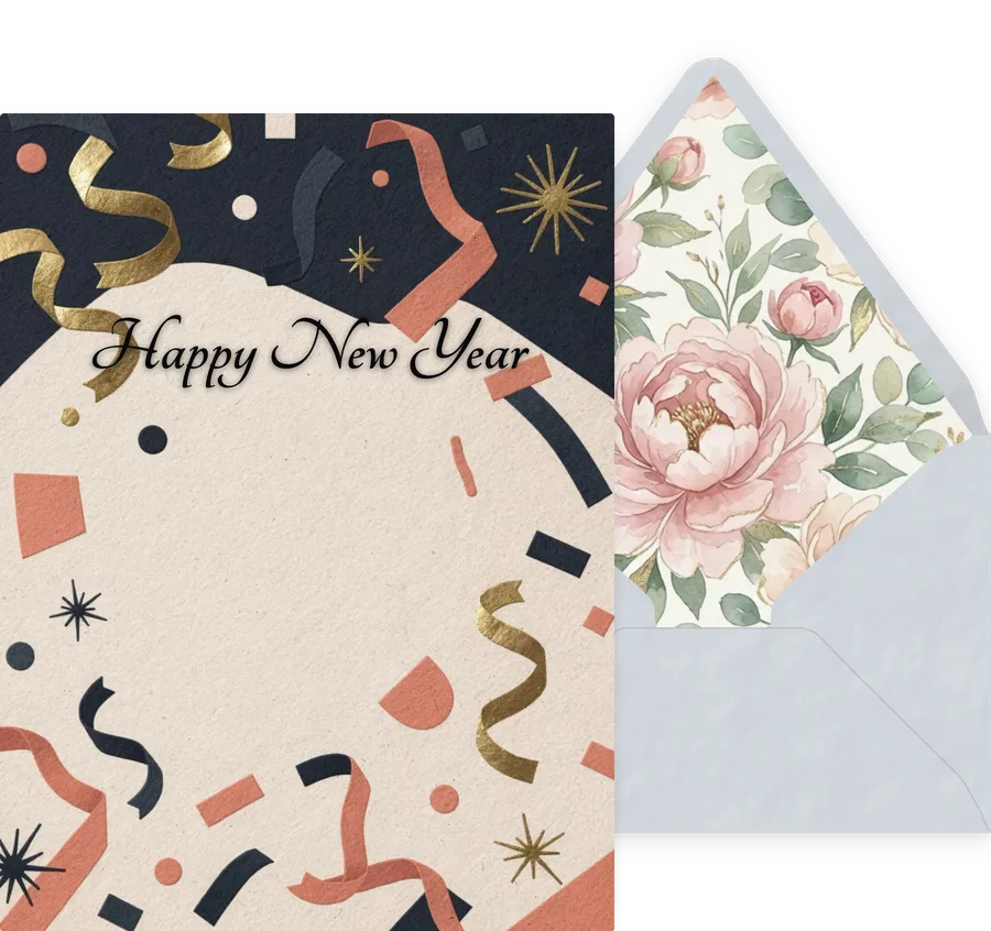 New Year — 03 Modern invitation