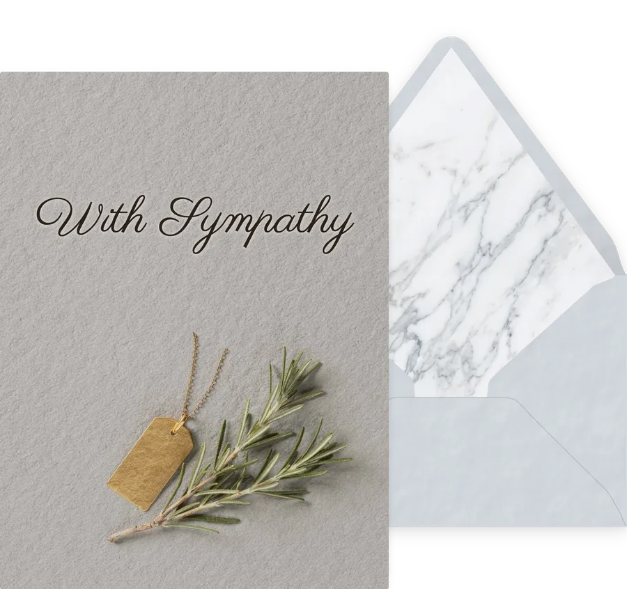 Sympathy — 04 Elegant invitation