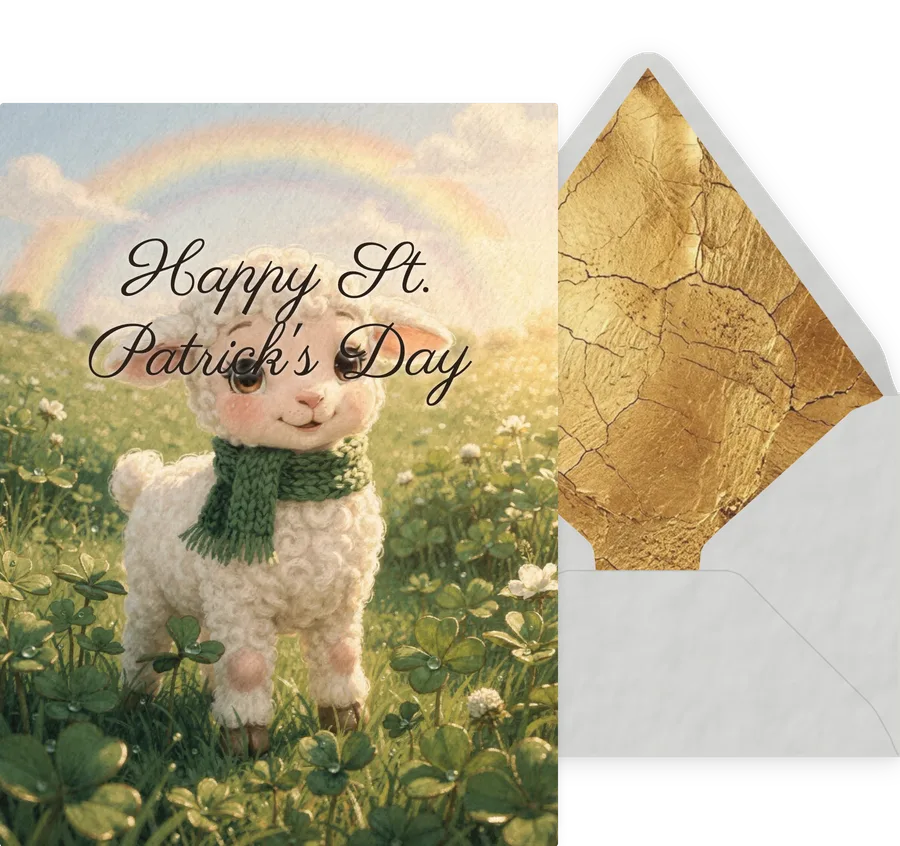 St. Patrick's Day — 01 Cute Animal invitation