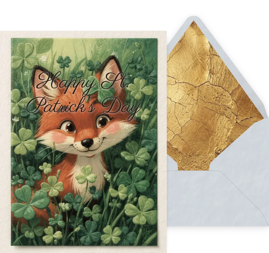 St. Patrick's Day — 02 Cute Animal invitation