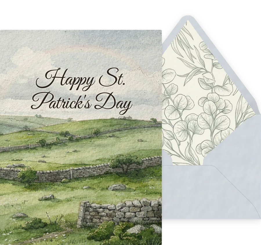 St. Patrick's Day — 04 Watercolor invitation