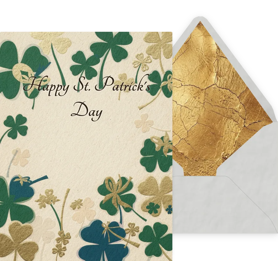St. Patrick's Day — 05 Modern invitation