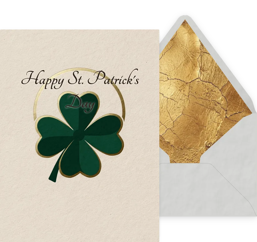 St. Patrick's Day — 06 Modern invitation