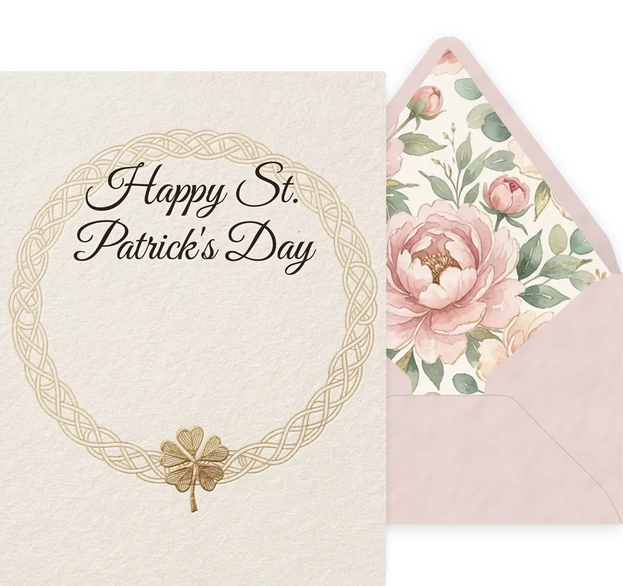 St. Patrick's Day — 08 Elegant invitation