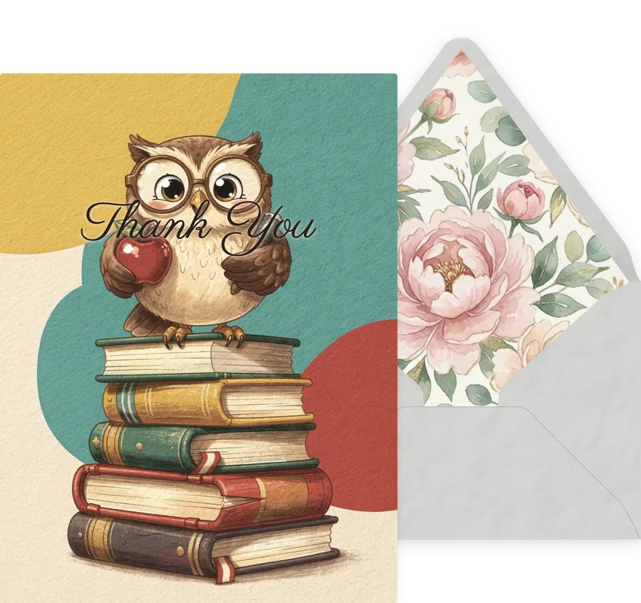 Thank You — 01 Cute Animal invitation