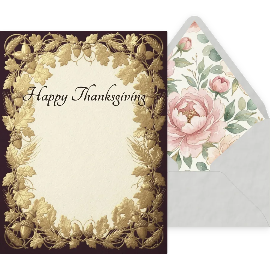 Thanksgiving — 04 Elegant invitation