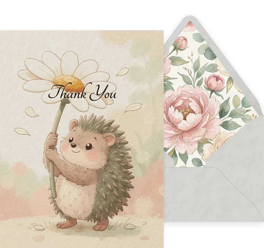 Thank You — 11 Cute Animal invitation
