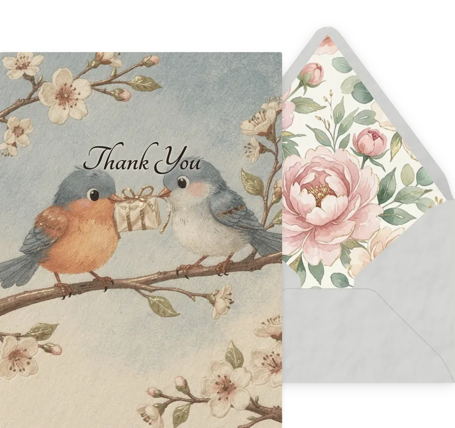 Thank You — 13 Cute Animal invitation