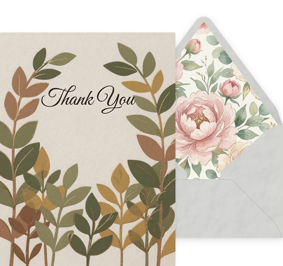Thank You — 17 Modern invitation