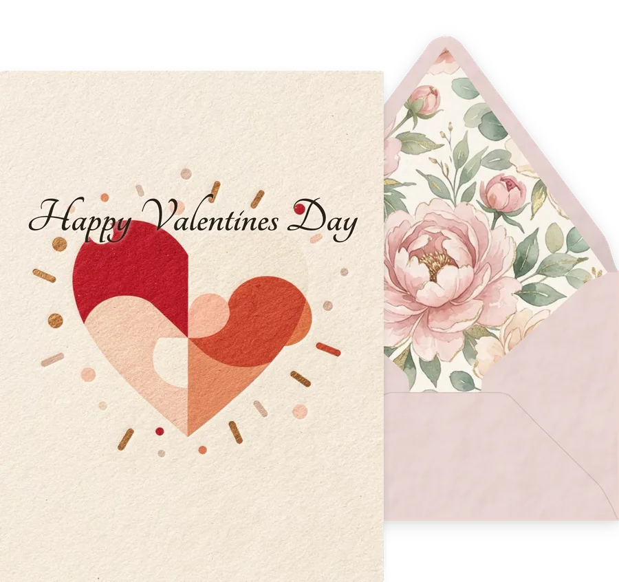 Valentines Day — 03 Modern invitation