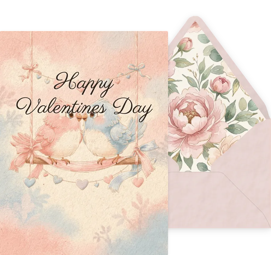 Valentines Day — 05 Cute Animal invitation