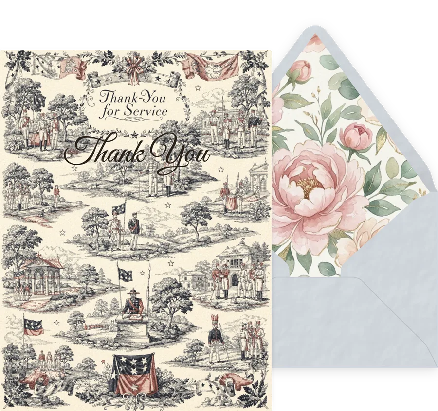Thank You — Toile 07 invitation