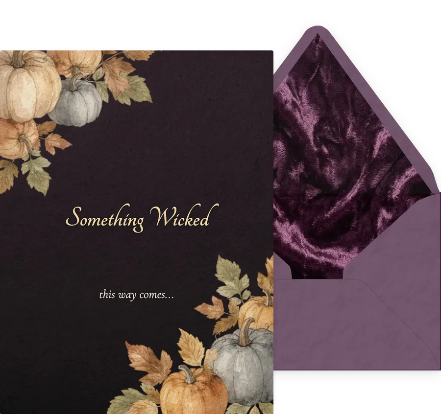 Halloween invitation