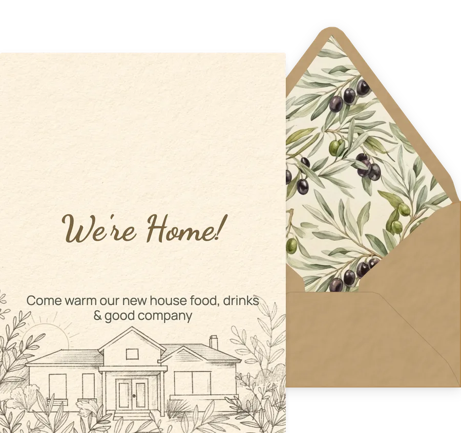 Housewarming — Warm Line invitation