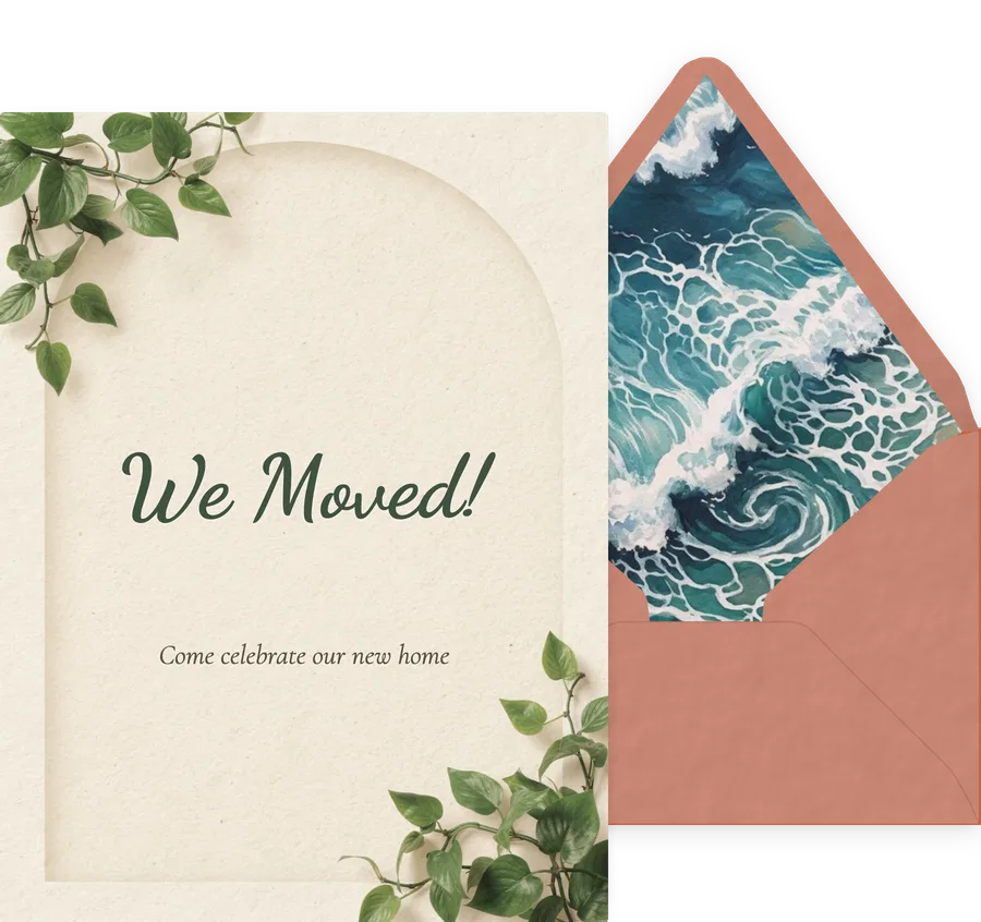 Housewarming invitation