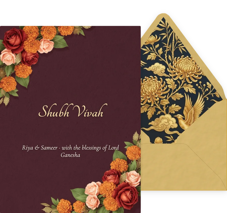 Indian Wedding invitation