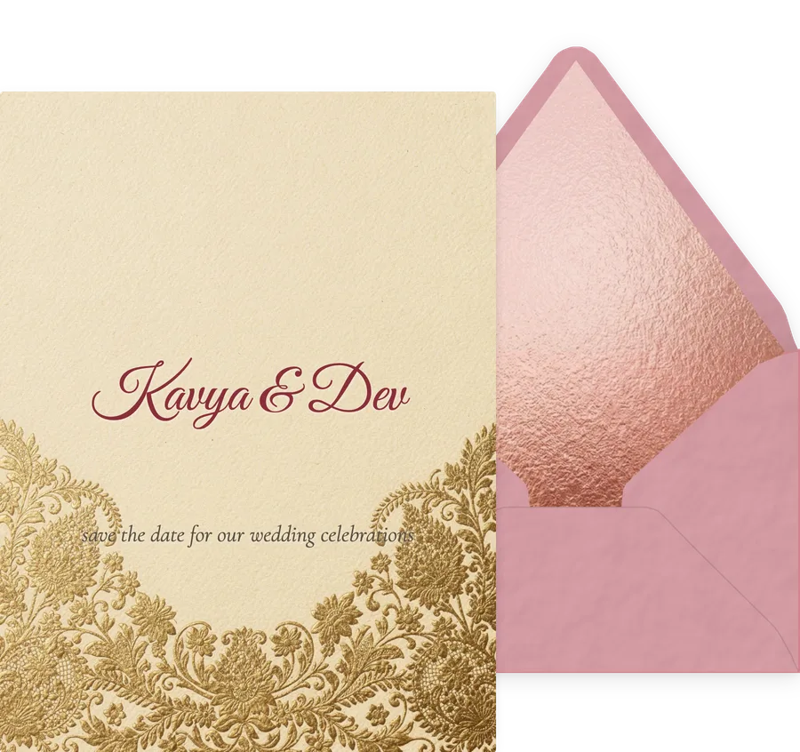 Indian Wedding invitation