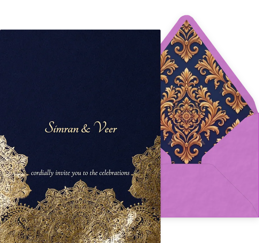 Indian Wedding invitation
