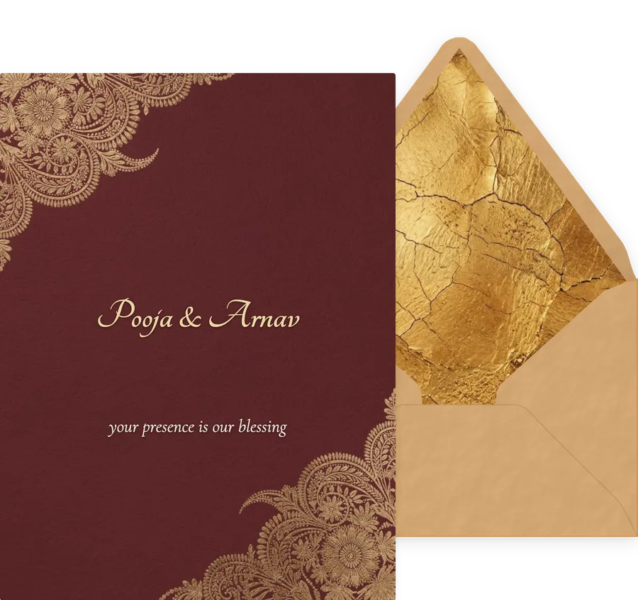 Indian Wedding invitation