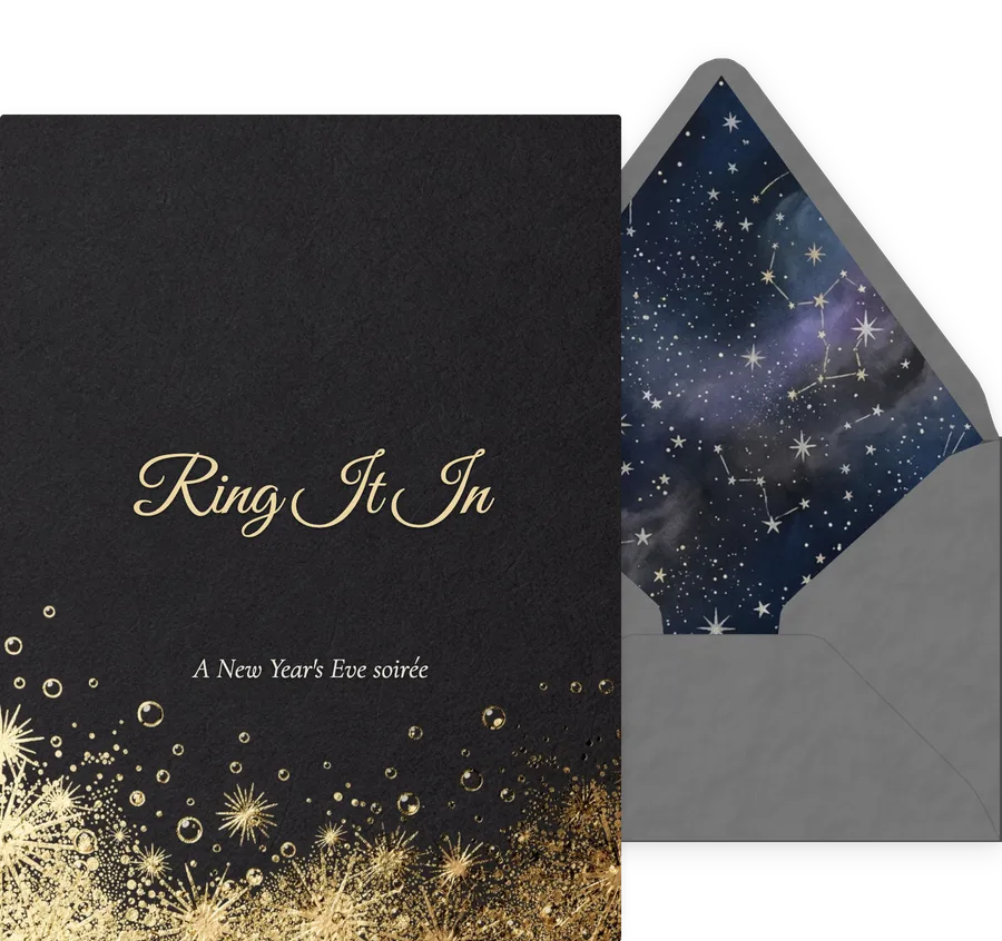 New Year's Eve invitation