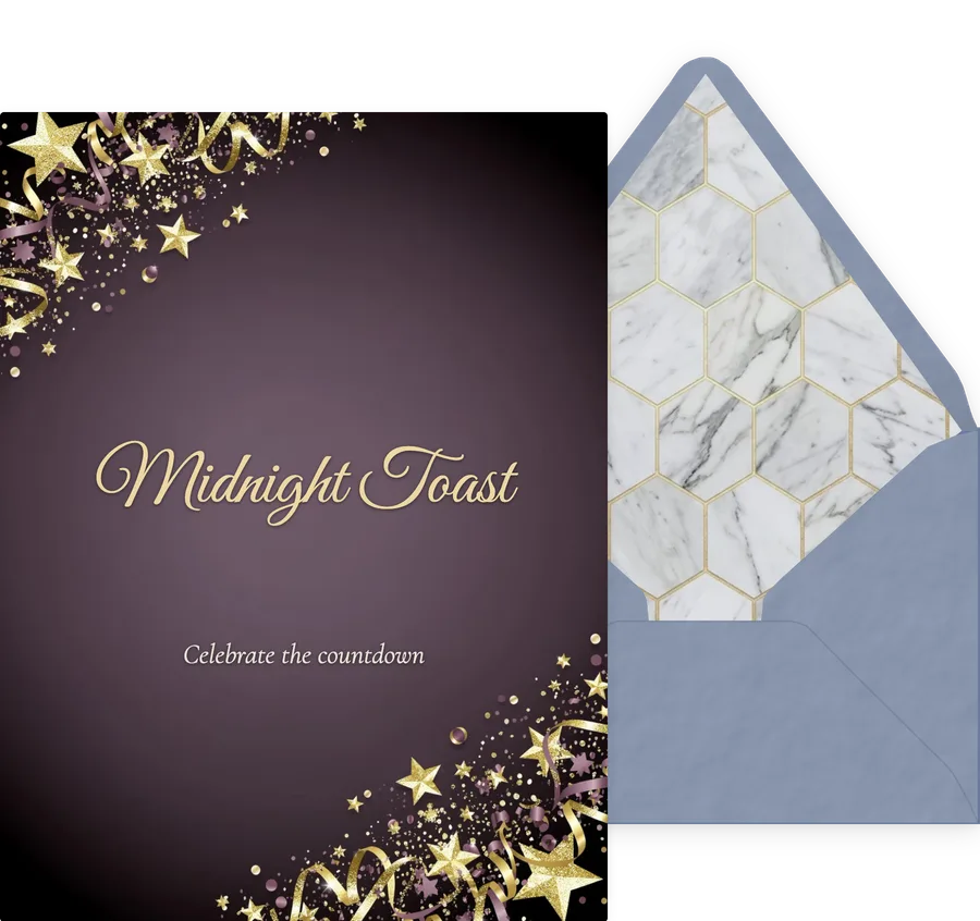 New Year's Eve invitation