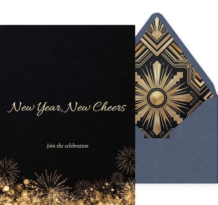 New Year's Eve invitation