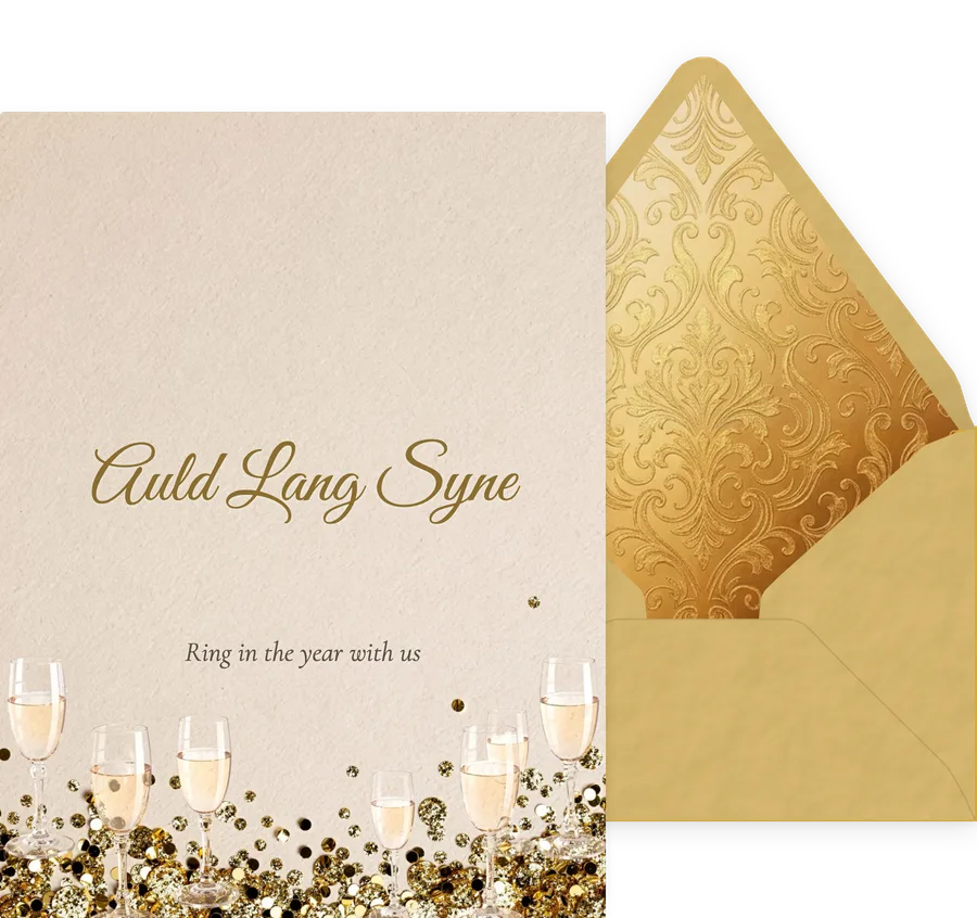 New Year's Eve invitation