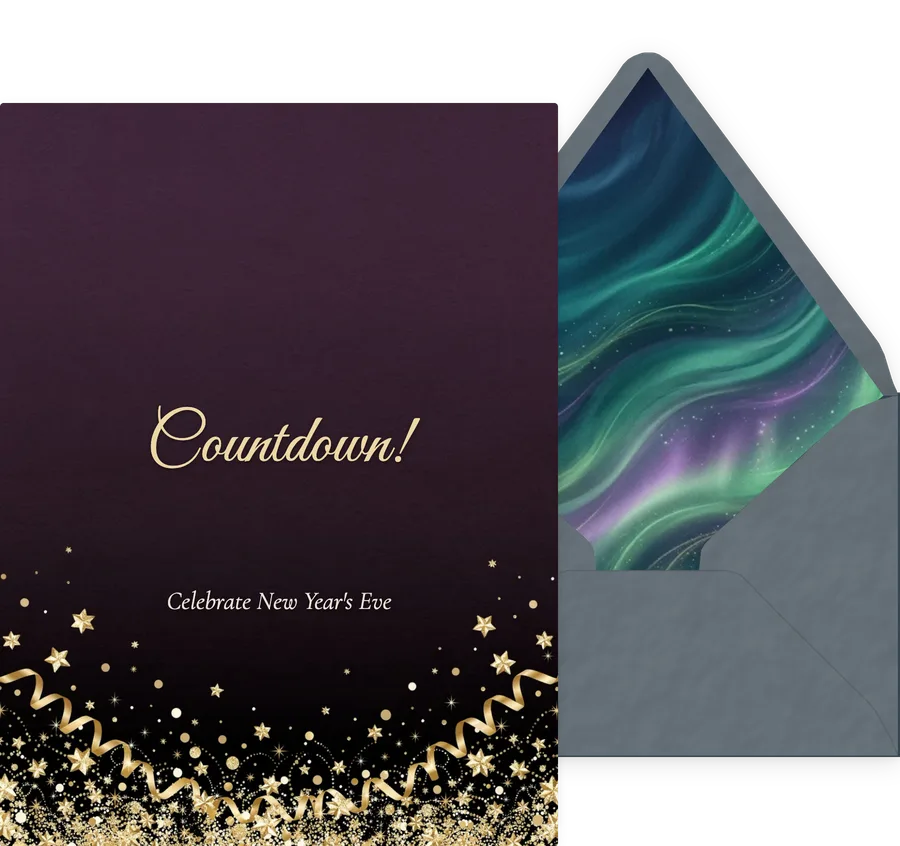 New Year's Eve invitation