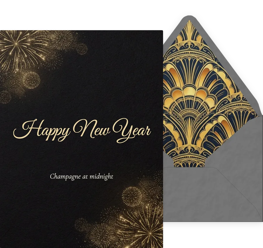 New Year's Eve invitation