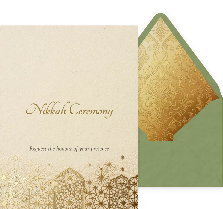 Nikkah invitation