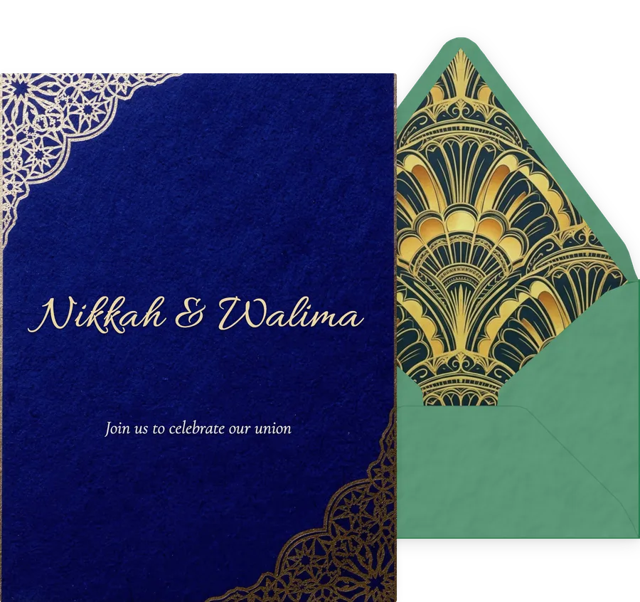 Nikkah invitation