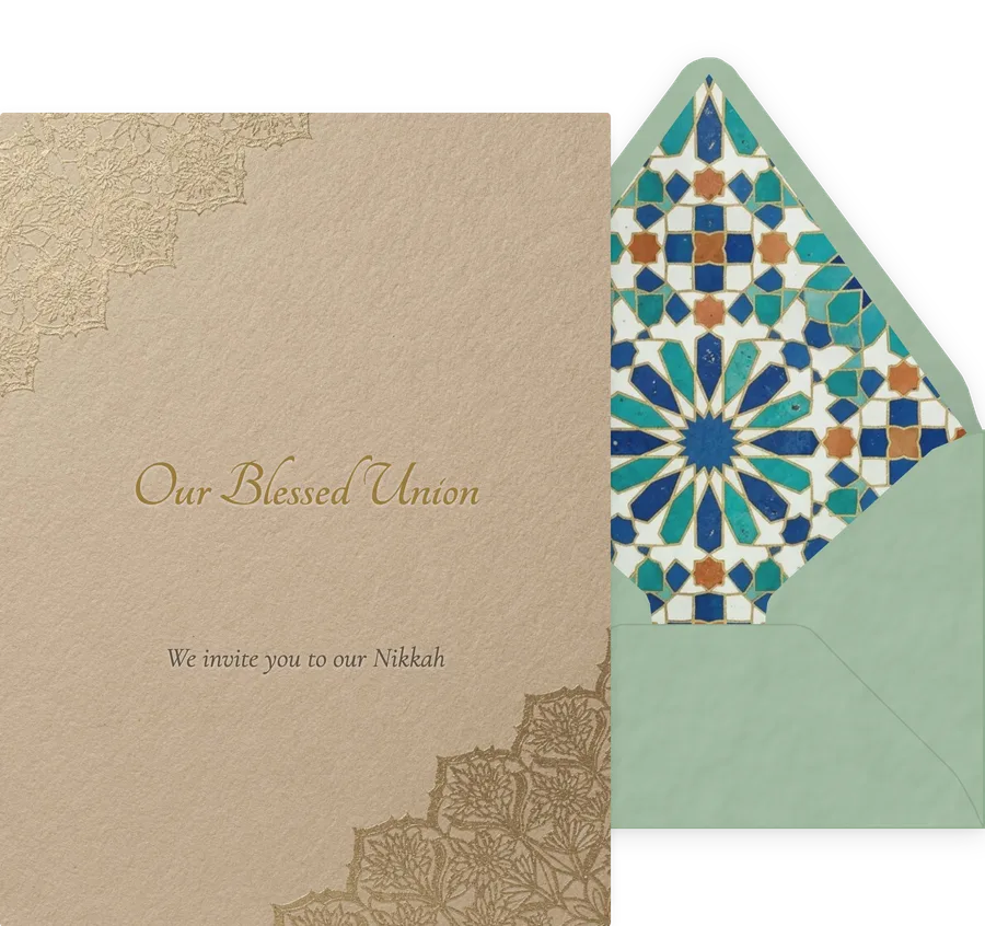 Nikkah invitation