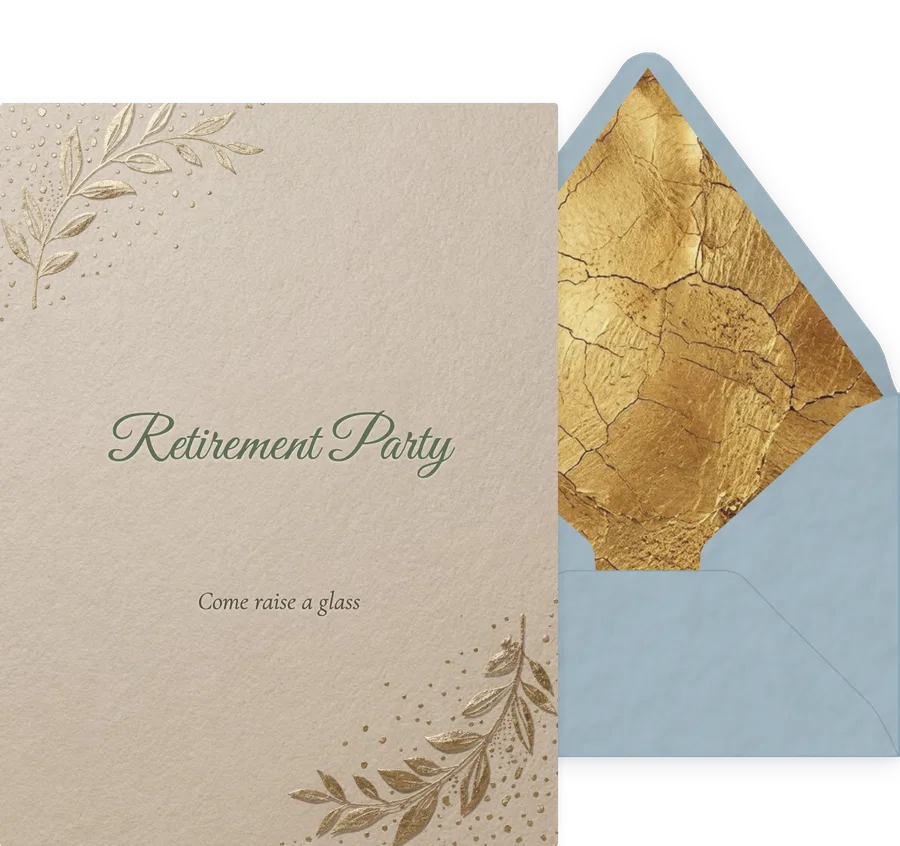 Retirement invitation