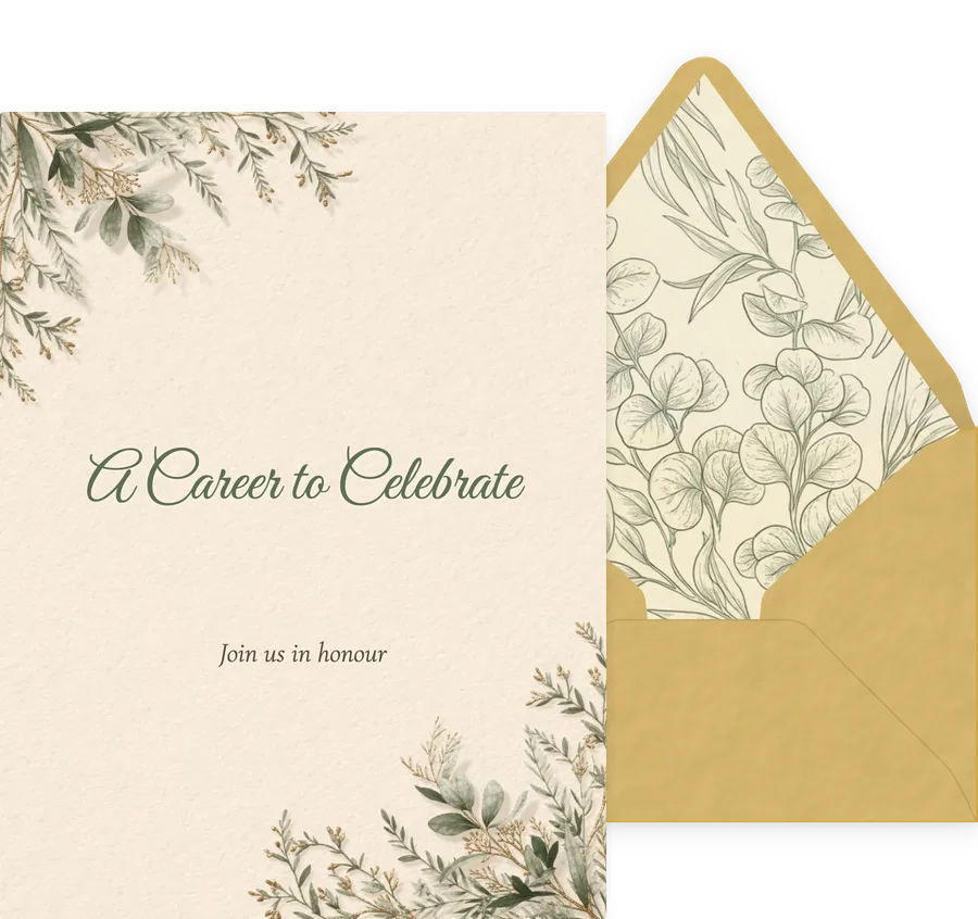 Retirement invitation