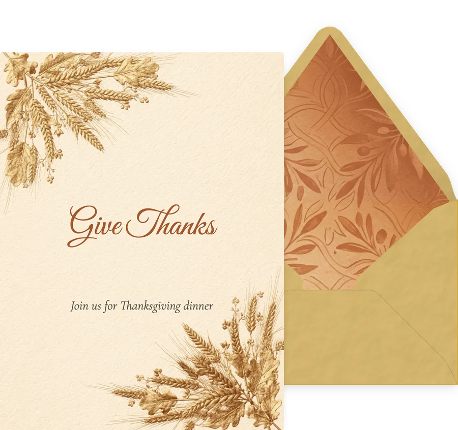 Thanksgiving invitation