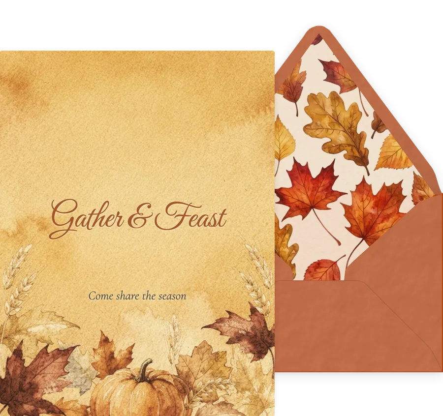 Thanksgiving invitation