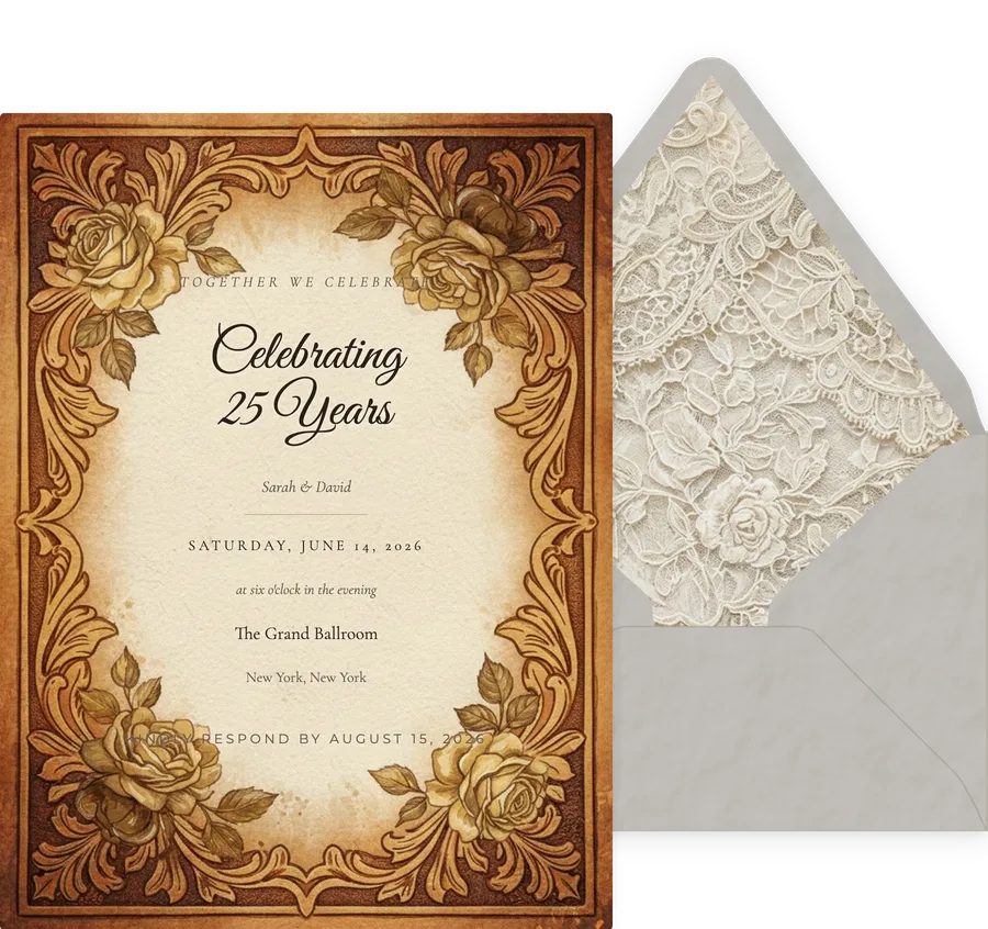 Leather 3rd invitation