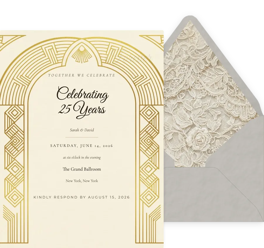 Double Arch invitation