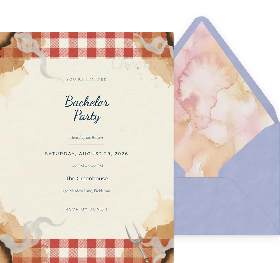 BBQ Smokehouse invitation