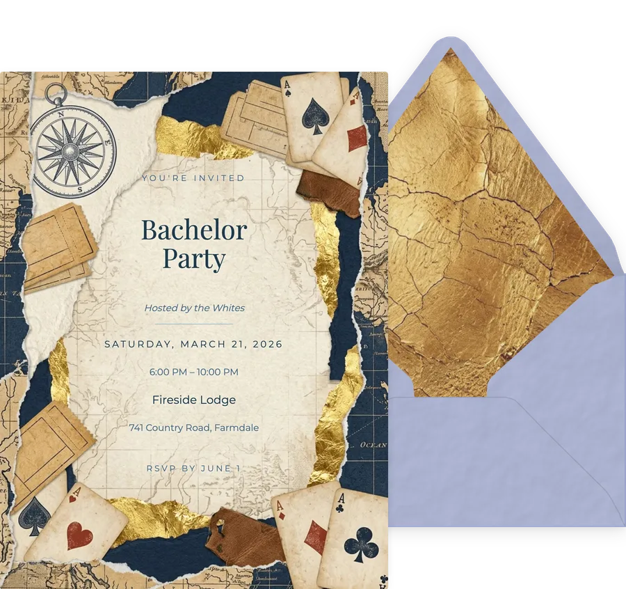 Adventure Collage invitation