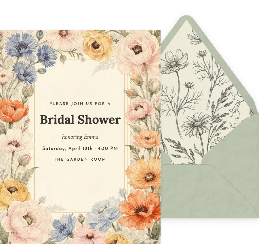 Wildflower Panel invitation