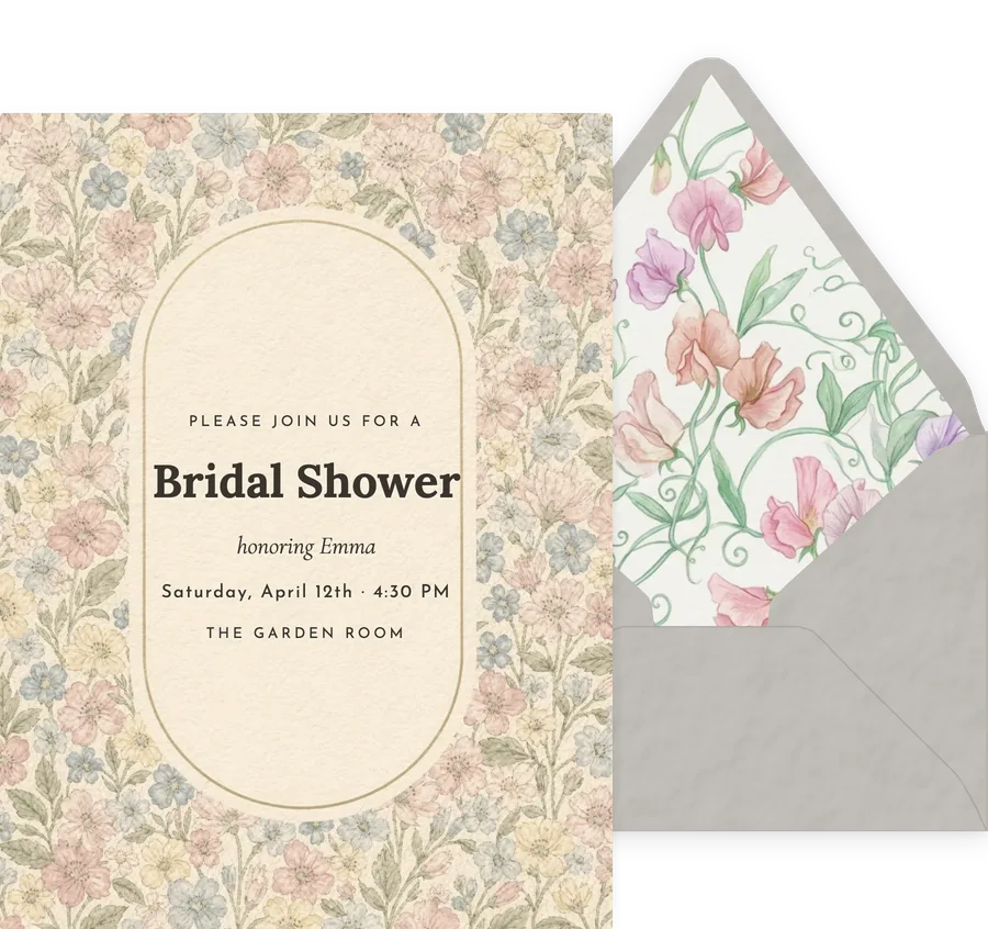 Liberty Ditsy invitation