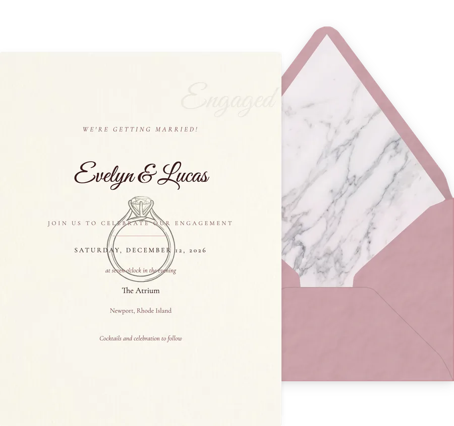 Ring Sketch invitation