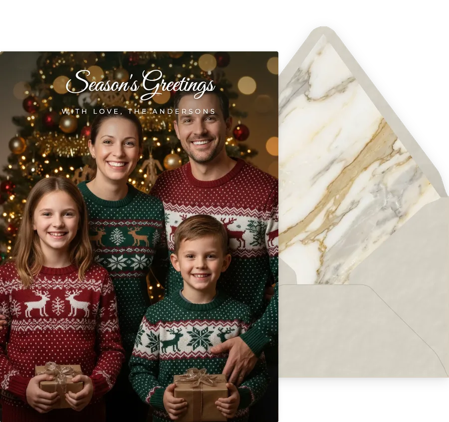 Season's Greetings Photo invitation