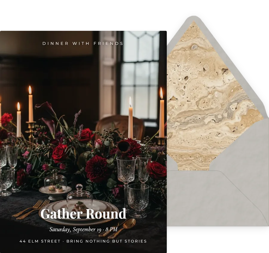Gather Round invitation