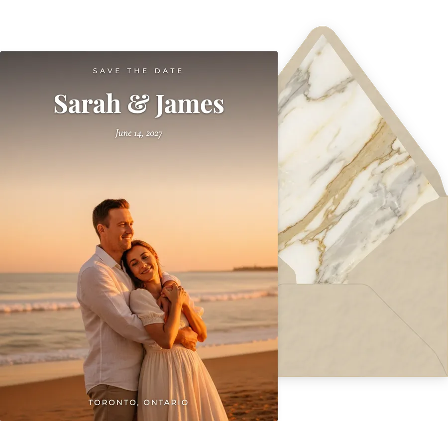 Modern Serif invitation