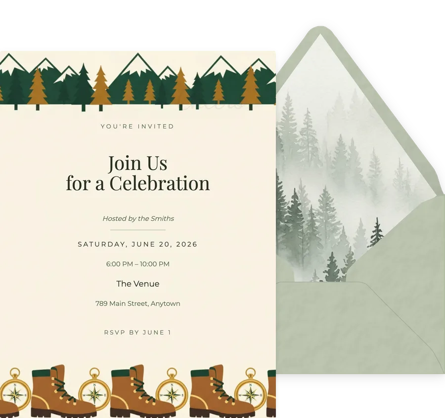 Hiking Club invitation