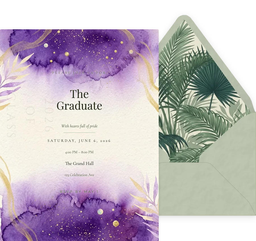Watercolor Wash invitation